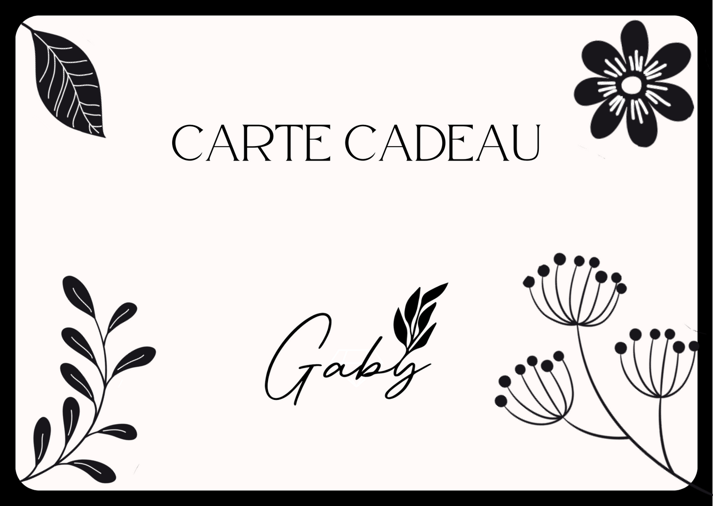 Carte cadeau digitale - Gaby